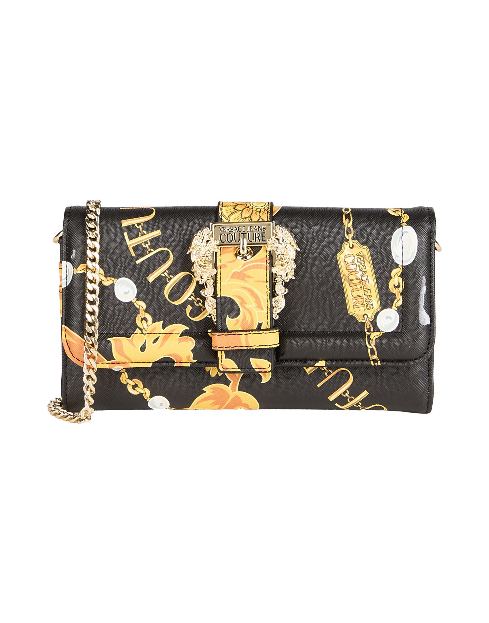 VERSACE JEANS COUTURE Portemonnaie Mit Tragriemen Damen Schwarz von VERSACE JEANS COUTURE