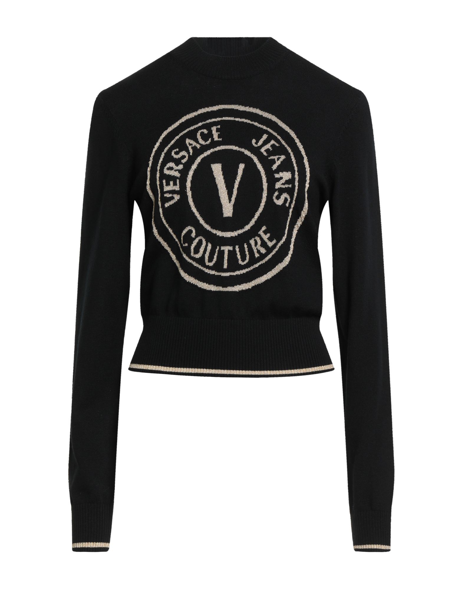 VERSACE JEANS COUTURE Pullover Damen Schwarz von VERSACE JEANS COUTURE