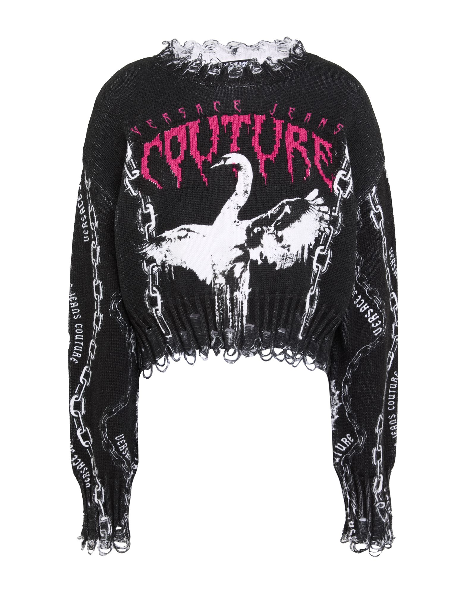 VERSACE JEANS COUTURE Pullover Damen Schwarz VERSACE JEANS COUTURE Pullover Damen Schwarz von VERSACE JEANS COUTURE