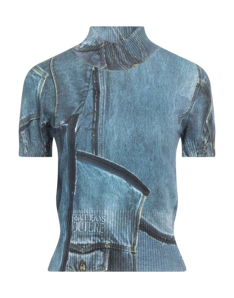 VERSACE JEANS COUTURE Rollkragenpullover Damen Blau von VERSACE JEANS COUTURE