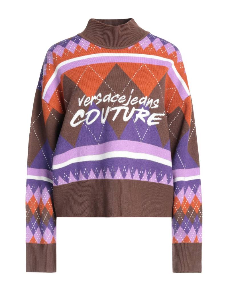 VERSACE JEANS COUTURE Rollkragenpullover Damen Braun von VERSACE JEANS COUTURE