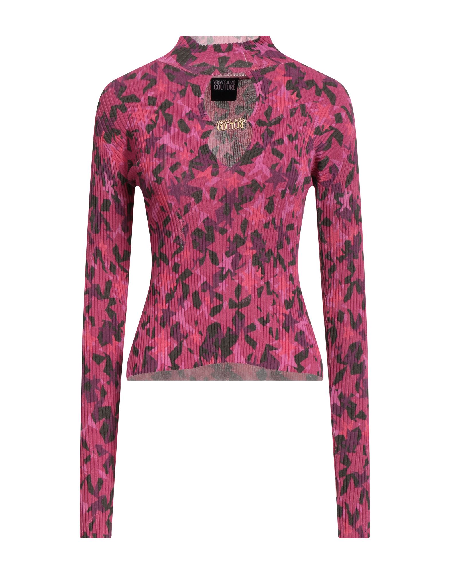 VERSACE JEANS COUTURE Rollkragenpullover Damen Fuchsia VERSACE JEANS COUTURE Rollkragenpullover Damen Fuchsia von VERSACE JEANS COUTURE