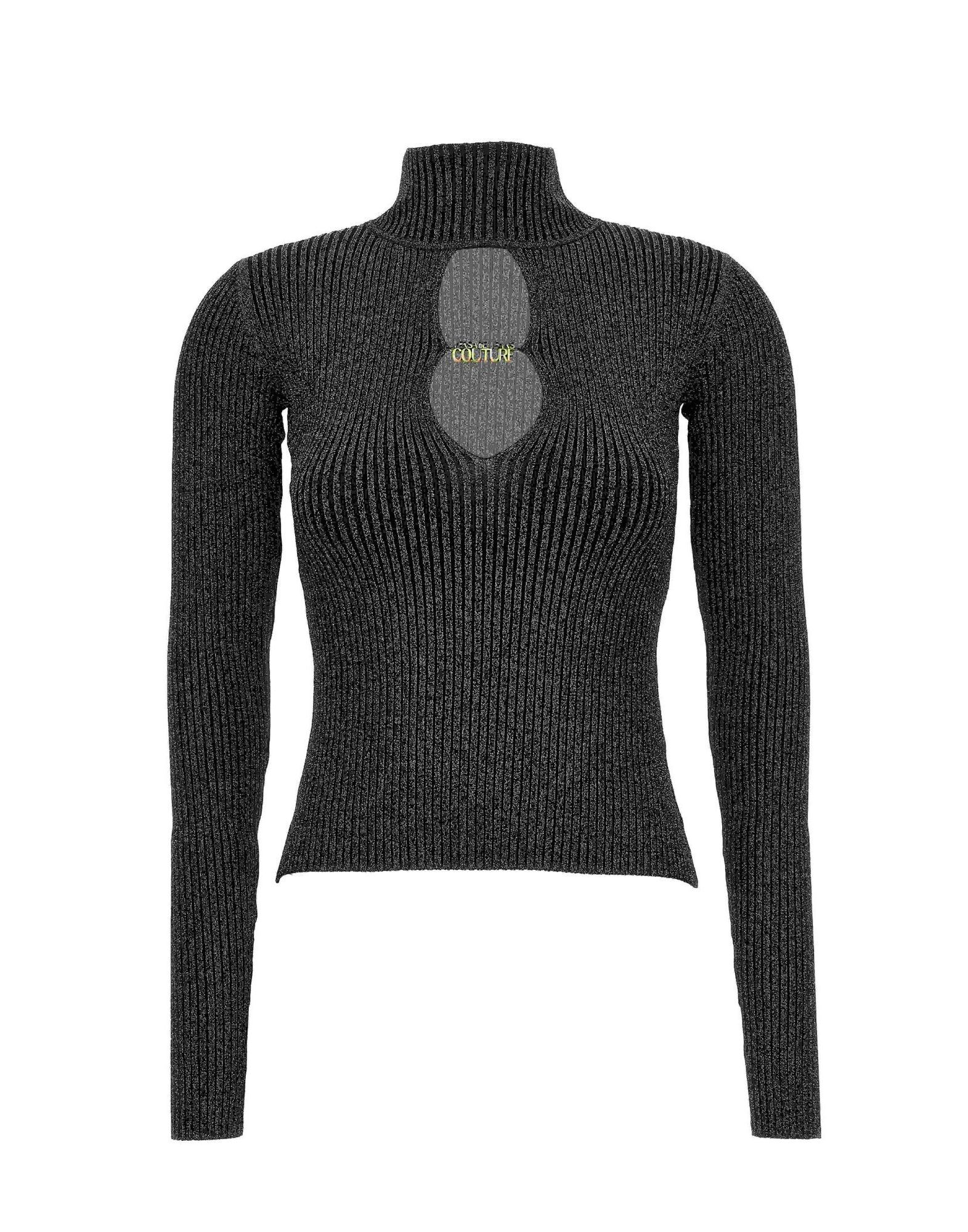 VERSACE JEANS COUTURE Rollkragenpullover Damen Schwarz von VERSACE JEANS COUTURE