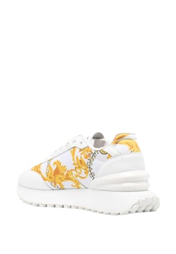 VERSACE JEANS COUTURE Sneaker Weiß Gold New Spik, weiß, 39 EU von VERSACE JEANS COUTURE