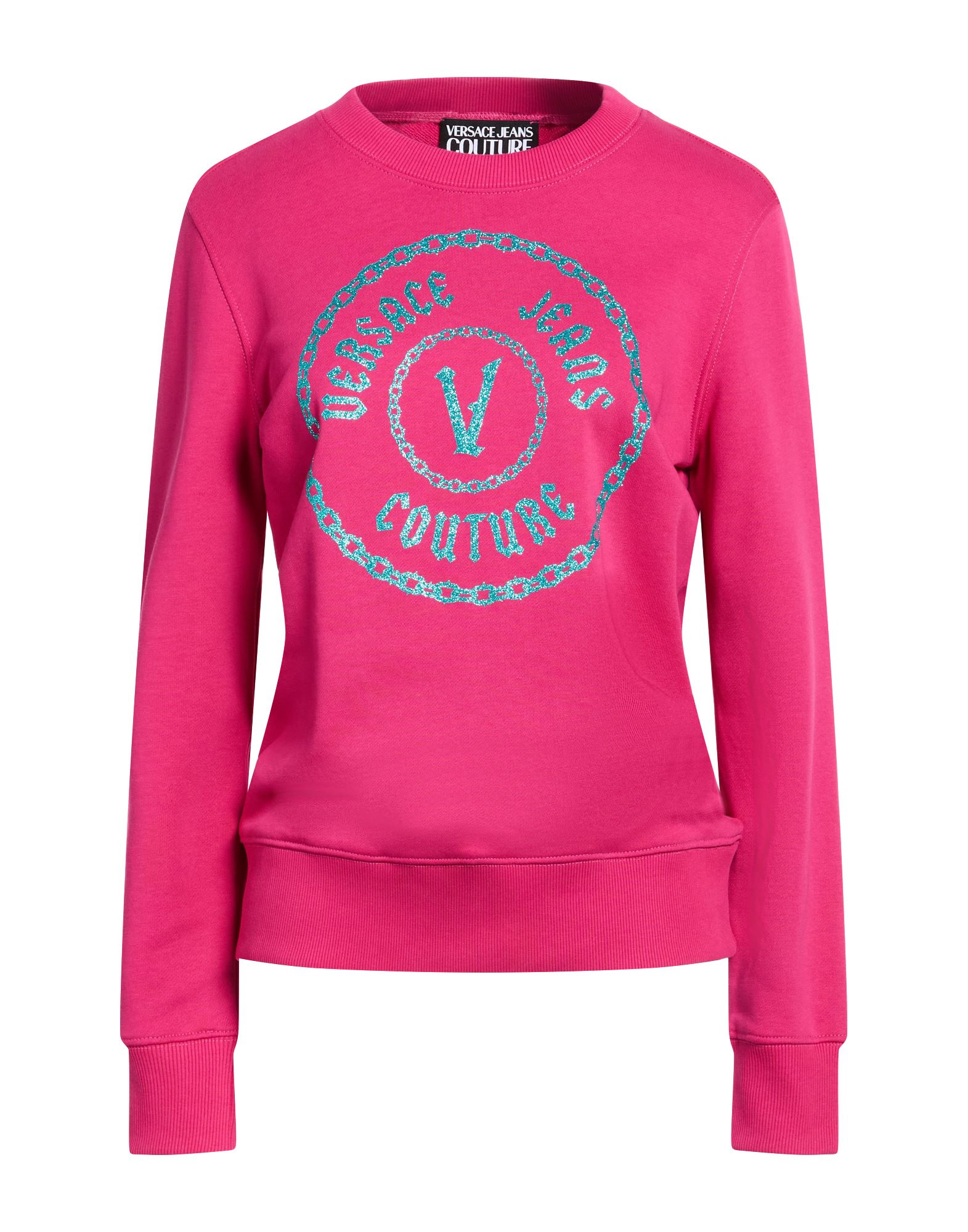 VERSACE JEANS COUTURE Sweatshirt Damen Fuchsia von VERSACE JEANS COUTURE