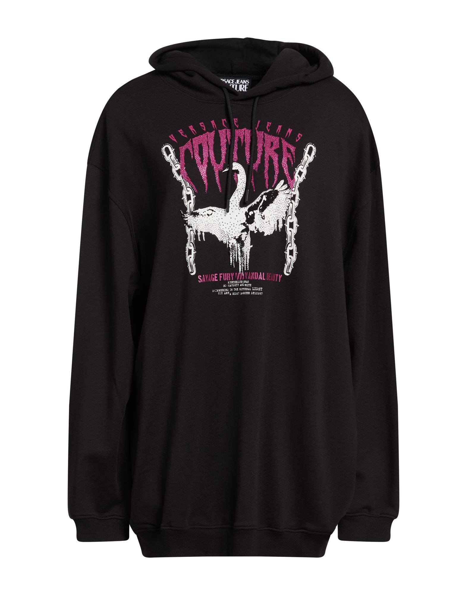 VERSACE JEANS COUTURE Sweatshirt Damen Schwarz von VERSACE JEANS COUTURE