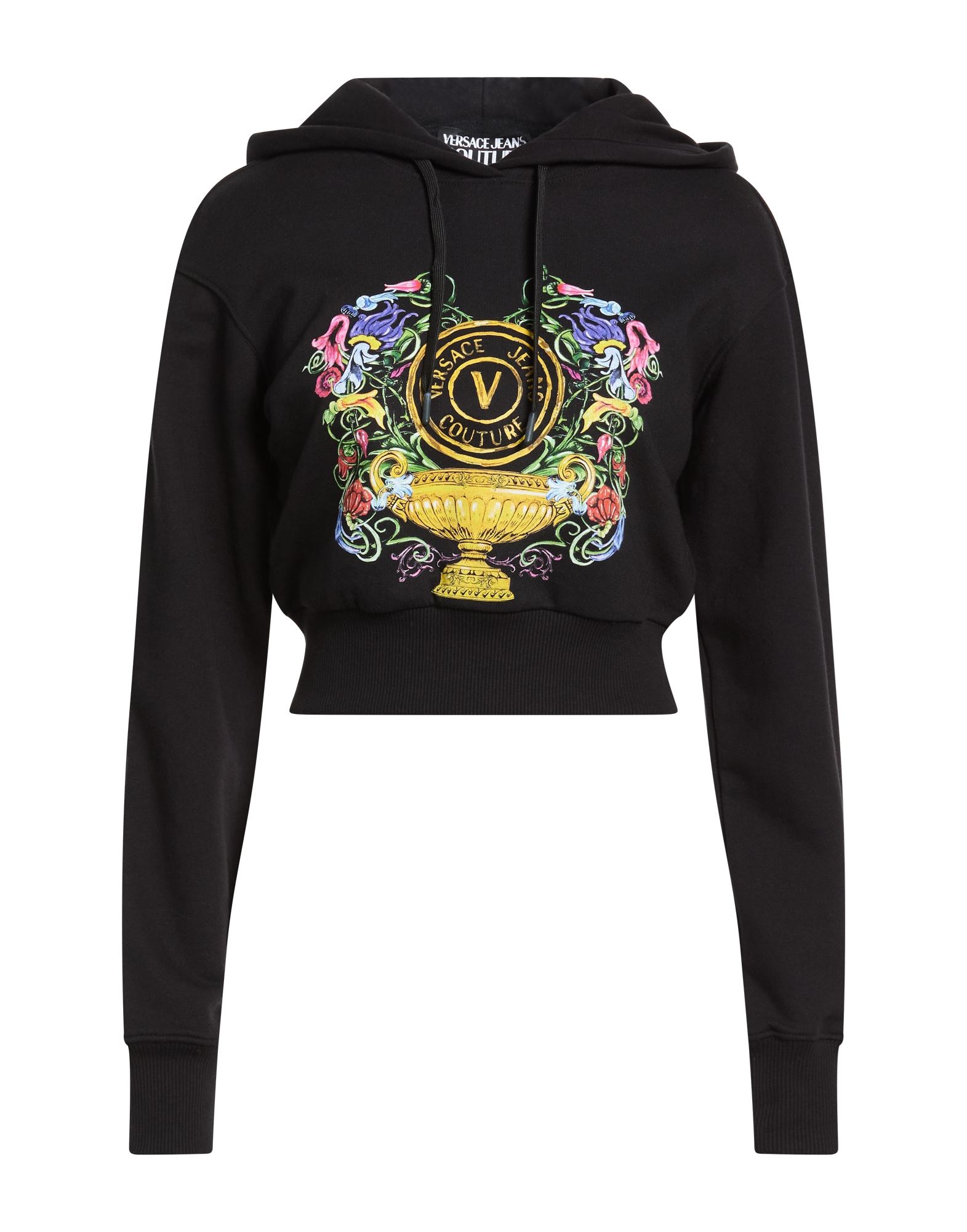 VERSACE JEANS COUTURE Sweatshirt Damen Schwarz von VERSACE JEANS COUTURE