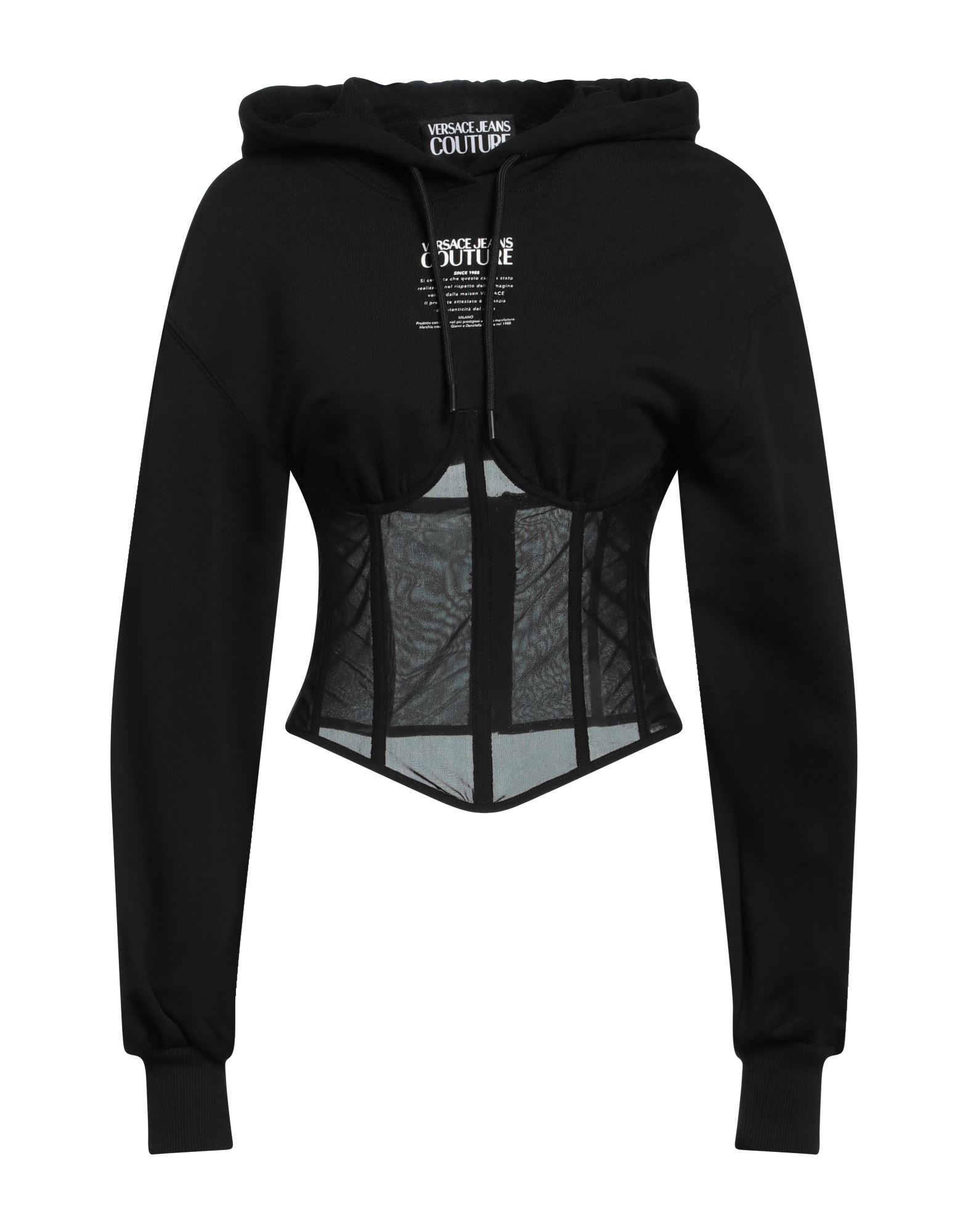 VERSACE JEANS COUTURE Sweatshirt Damen Schwarz von VERSACE JEANS COUTURE