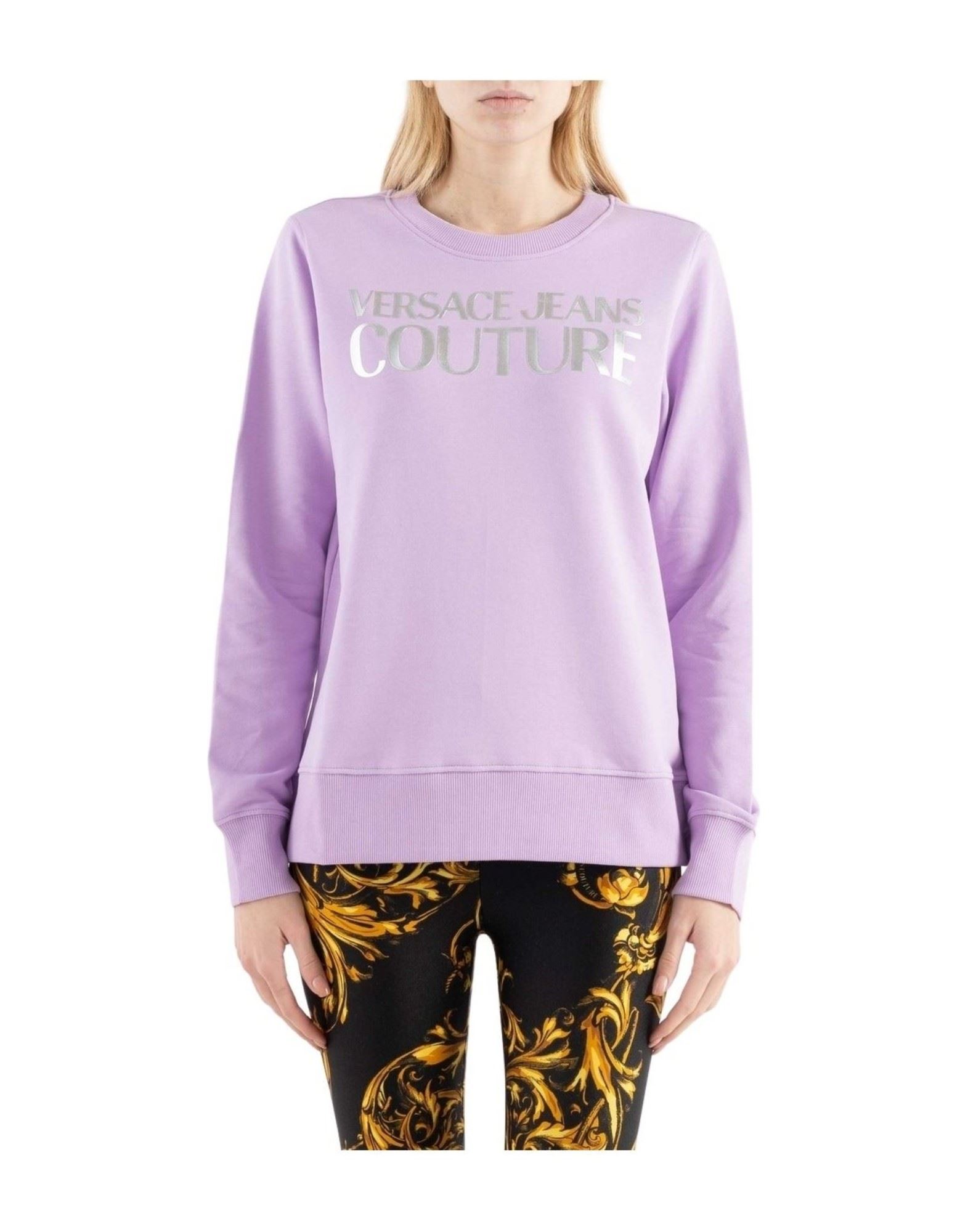 VERSACE JEANS COUTURE Sweatshirt Damen Violett von VERSACE JEANS COUTURE