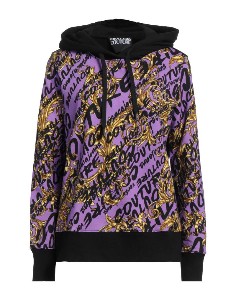 VERSACE JEANS COUTURE Sweatshirt Damen Violett von VERSACE JEANS COUTURE