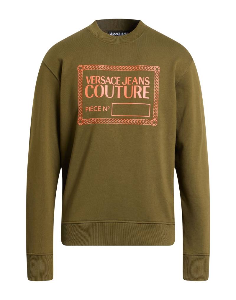 VERSACE JEANS COUTURE Sweatshirt Herren Militärgrün von VERSACE JEANS COUTURE