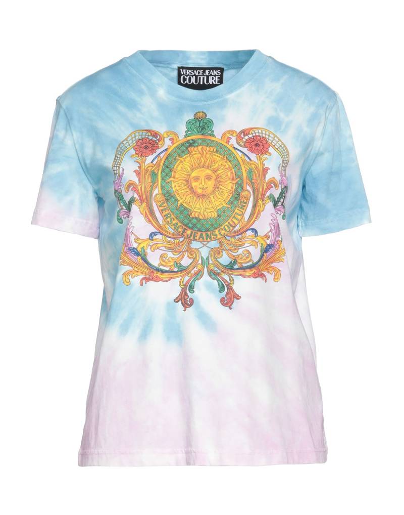 VERSACE JEANS COUTURE T-shirts Damen Azurblau von VERSACE JEANS COUTURE