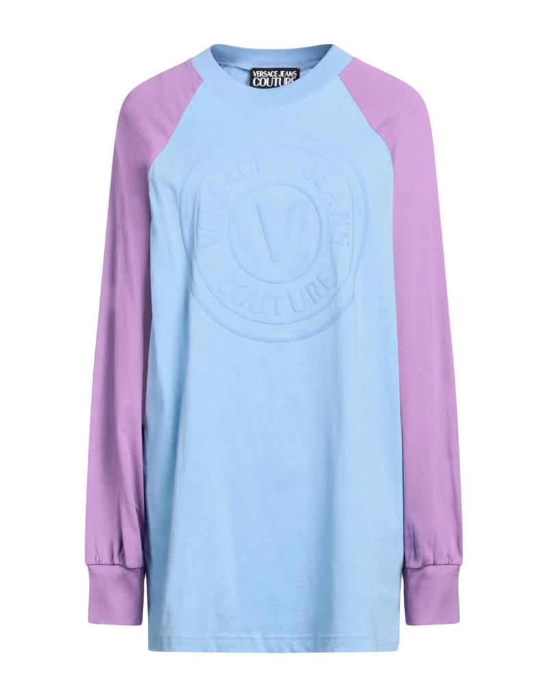 VERSACE JEANS COUTURE T-shirts Damen Azurblau von VERSACE JEANS COUTURE