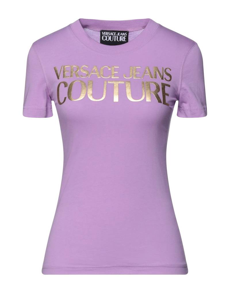 VERSACE JEANS COUTURE T-shirts Damen Flieder von VERSACE JEANS COUTURE