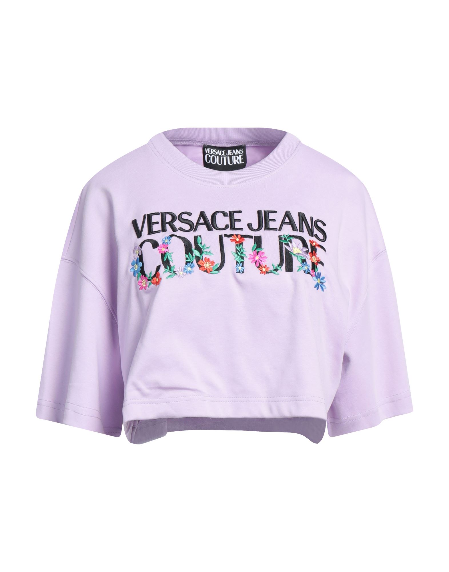 VERSACE JEANS COUTURE T-shirts Damen Flieder von VERSACE JEANS COUTURE