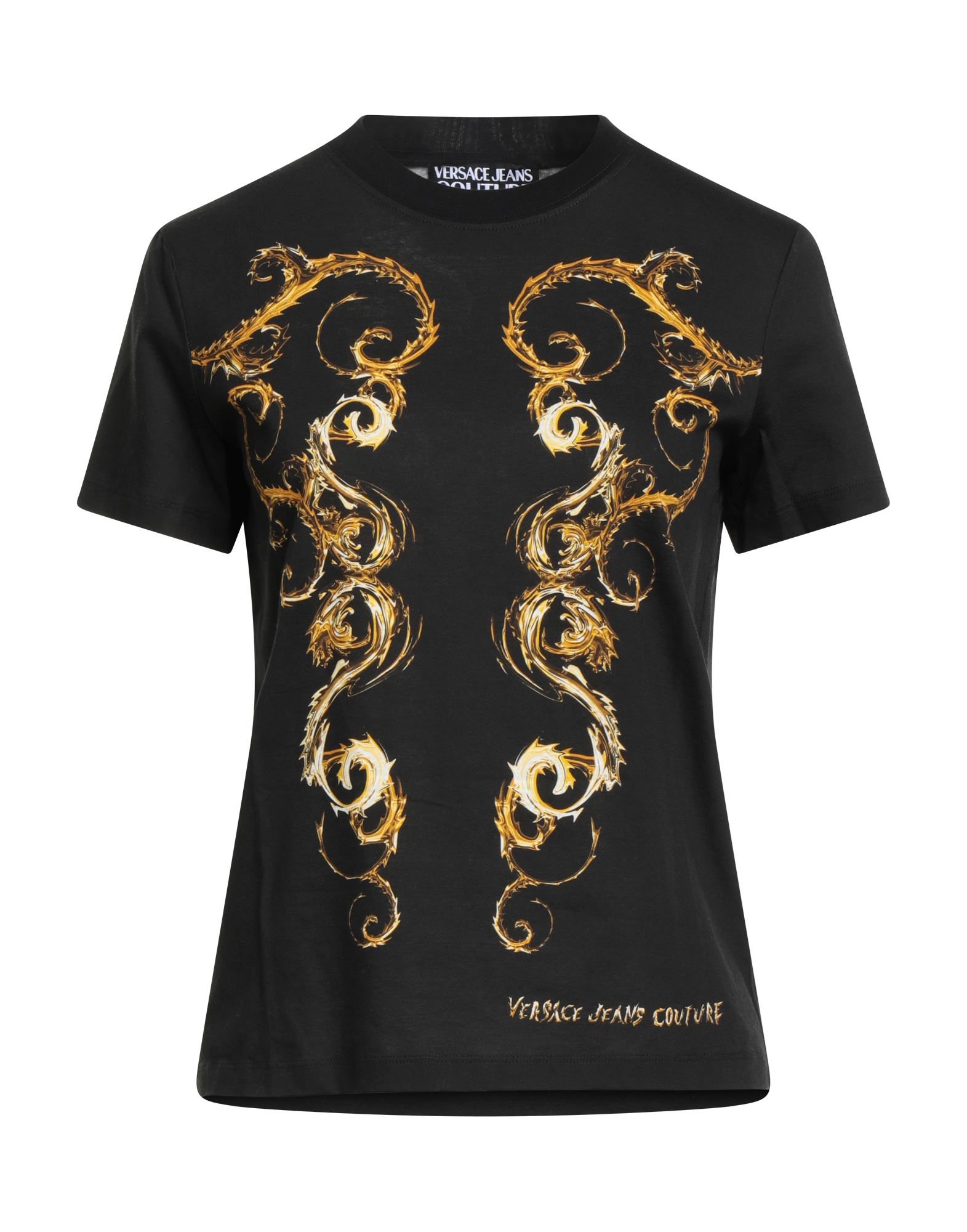 VERSACE JEANS COUTURE T-shirts Damen Schwarz VERSACE JEANS COUTURE T-shirts Damen Schwarz von VERSACE JEANS COUTURE