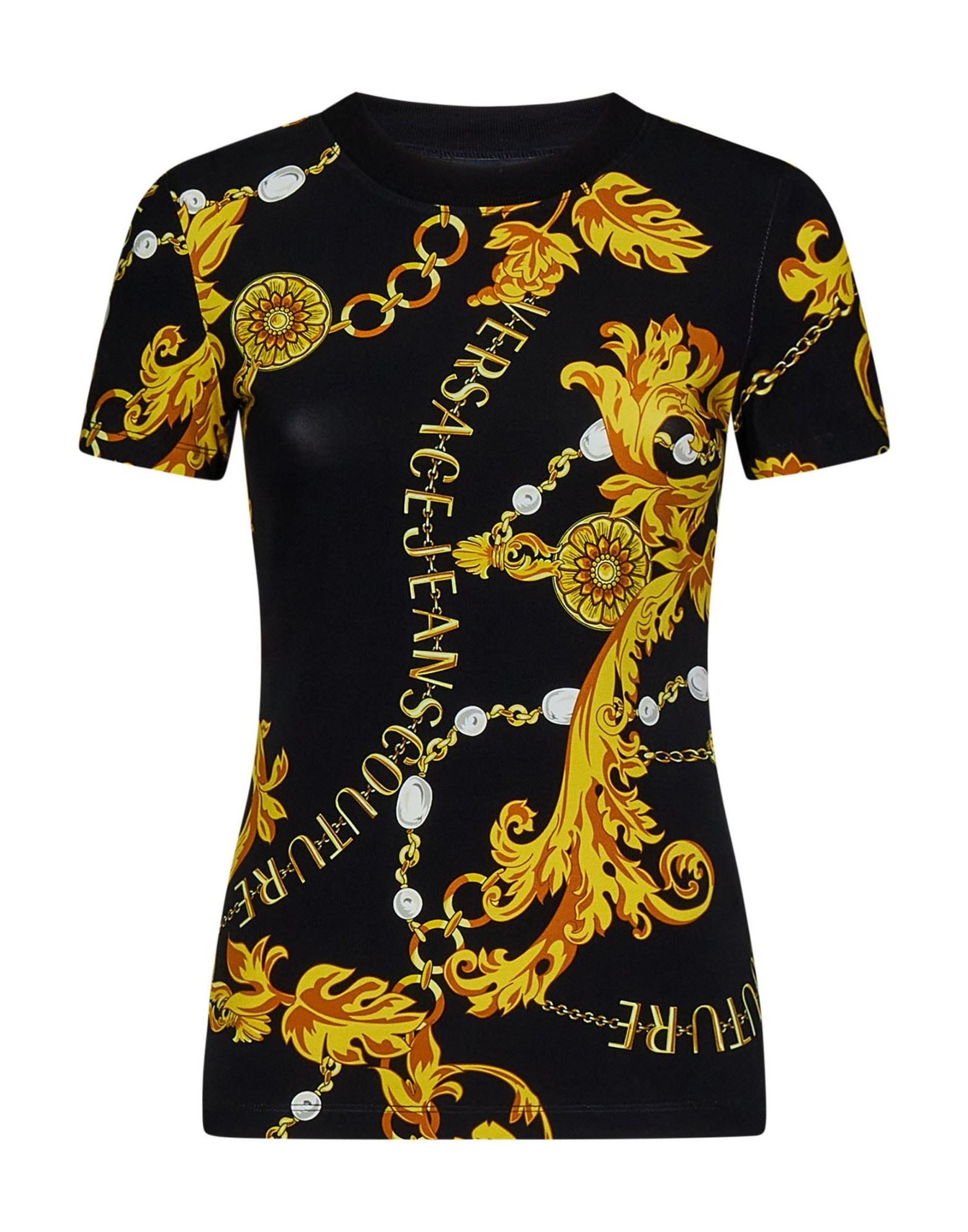 VERSACE JEANS COUTURE T-shirts Damen Schwarz von VERSACE JEANS COUTURE