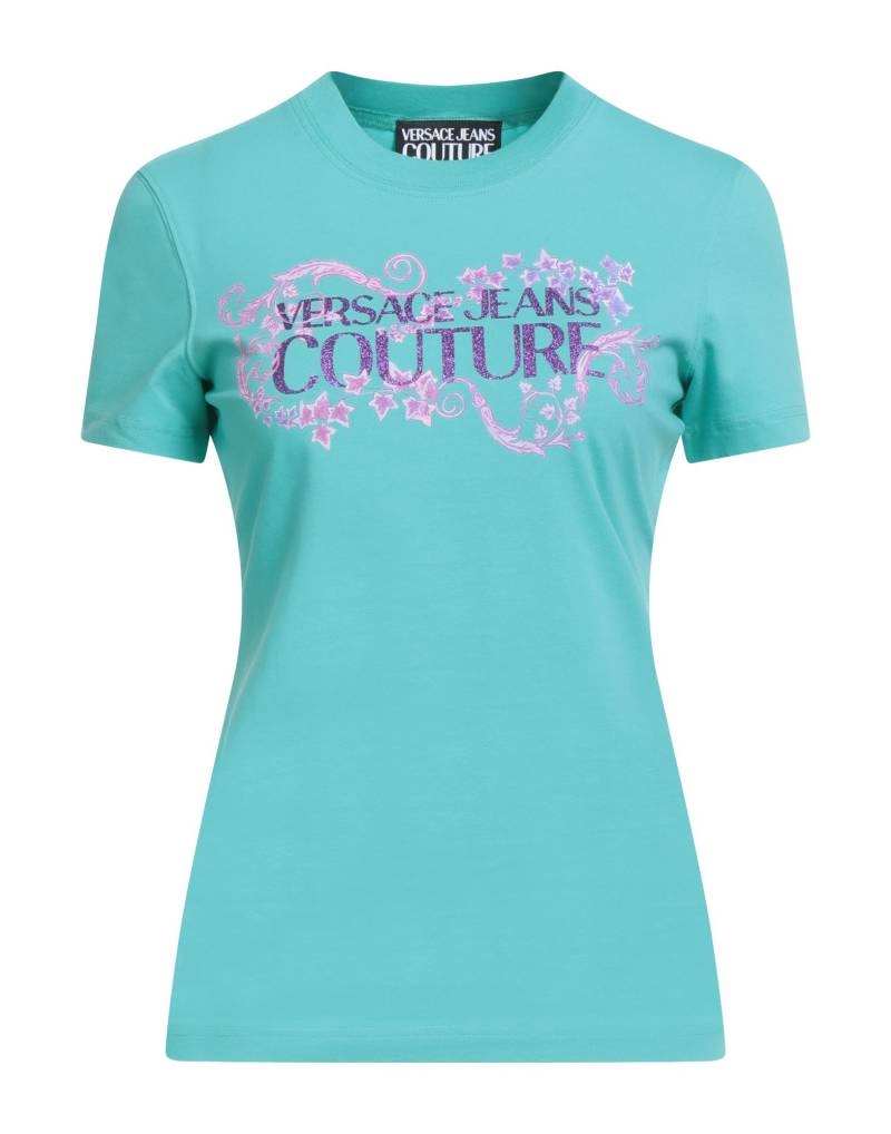 VERSACE JEANS COUTURE T-shirts Damen Tūrkis VERSACE JEANS COUTURE T-shirts Damen Tūrkis von VERSACE JEANS COUTURE