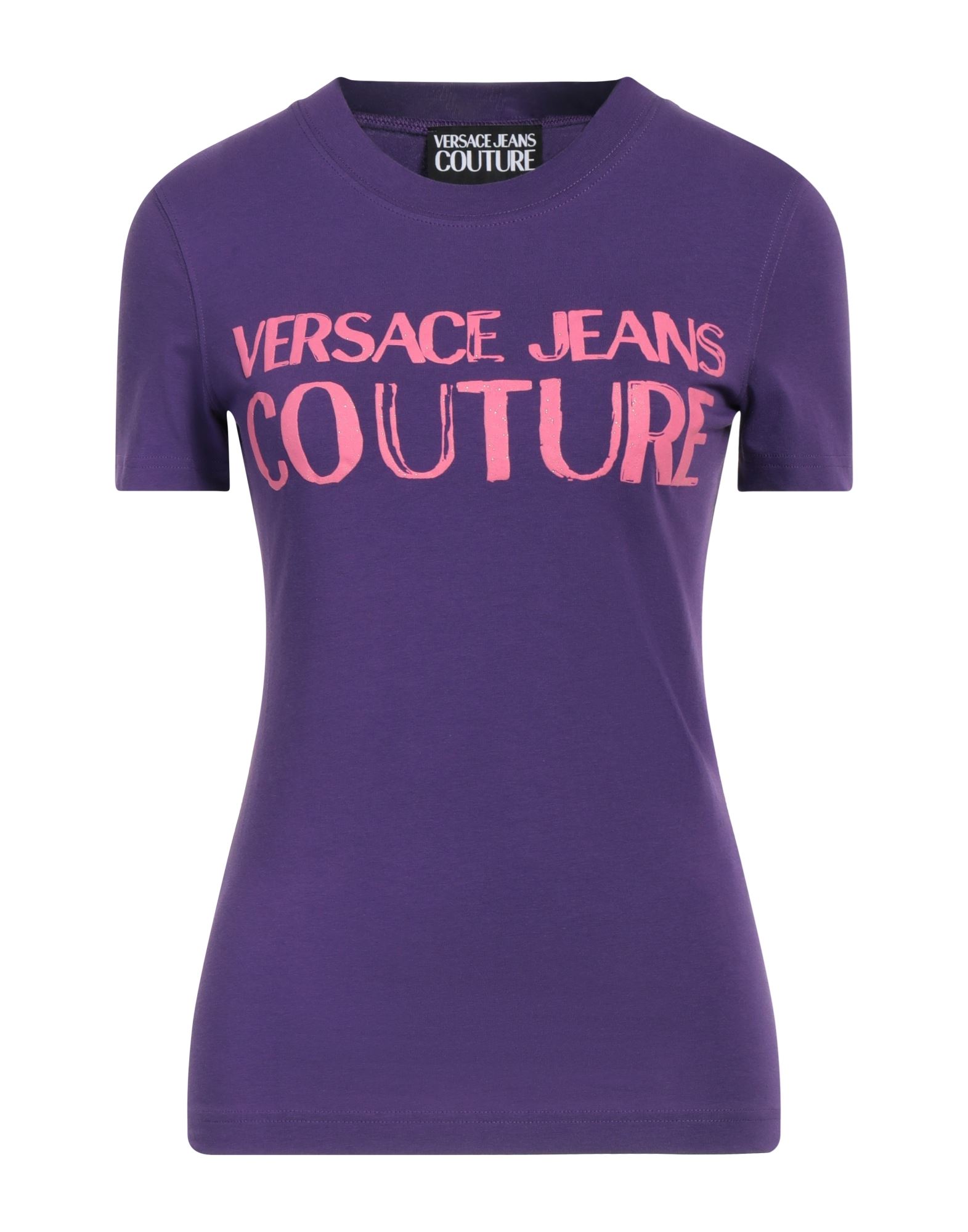 VERSACE JEANS COUTURE T-shirts Damen Violett von VERSACE JEANS COUTURE