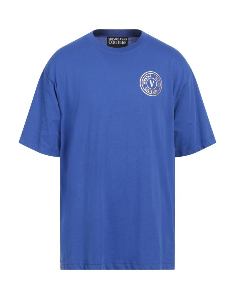 VERSACE JEANS COUTURE T-shirts Herren Azurblau von VERSACE JEANS COUTURE