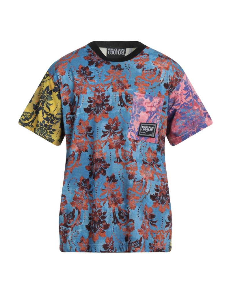 VERSACE JEANS COUTURE T-shirts Herren Azurblau von VERSACE JEANS COUTURE