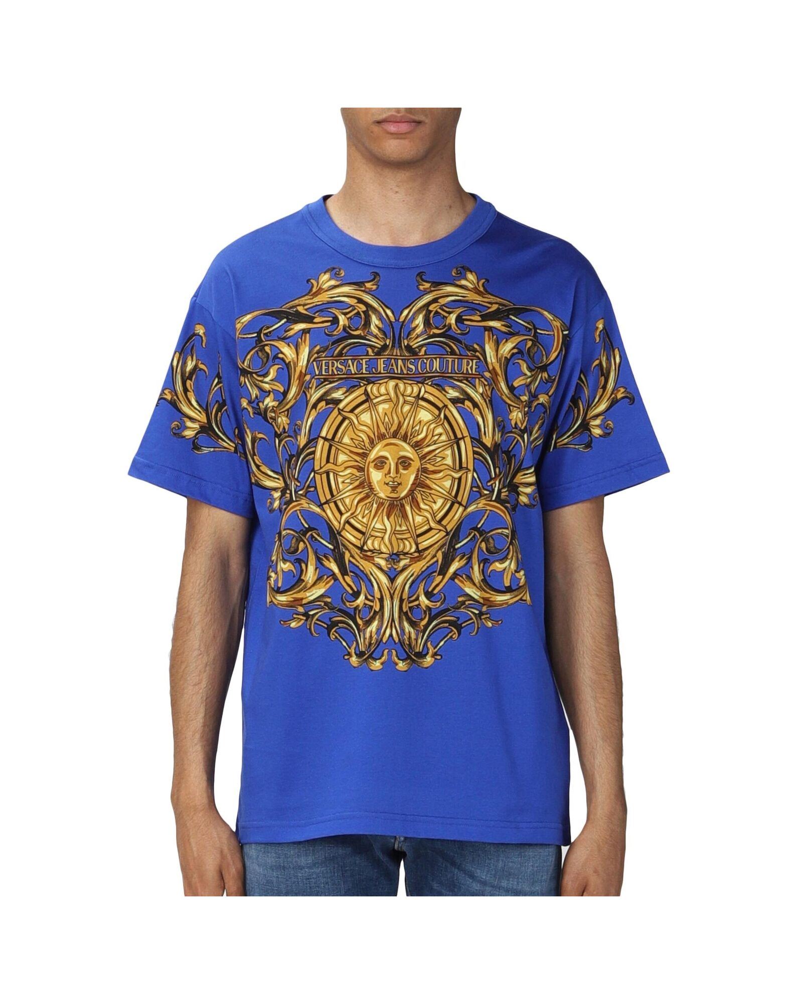 VERSACE JEANS COUTURE T-shirts Herren Blau von VERSACE JEANS COUTURE