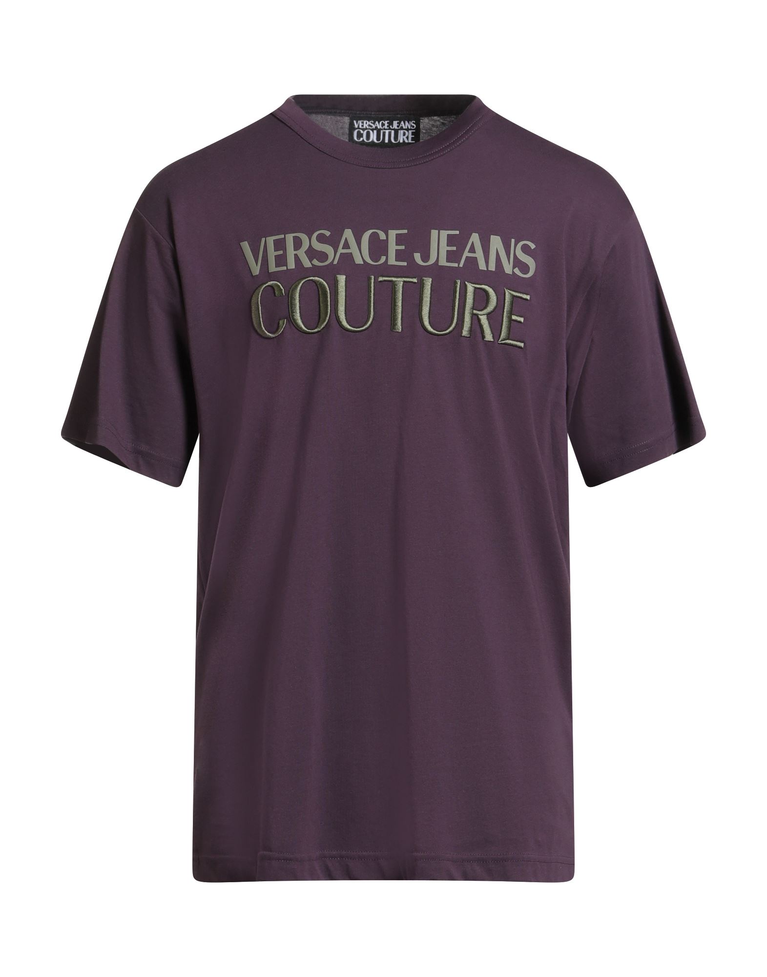 VERSACE JEANS COUTURE T-shirts Herren Dunkelviolett von VERSACE JEANS COUTURE