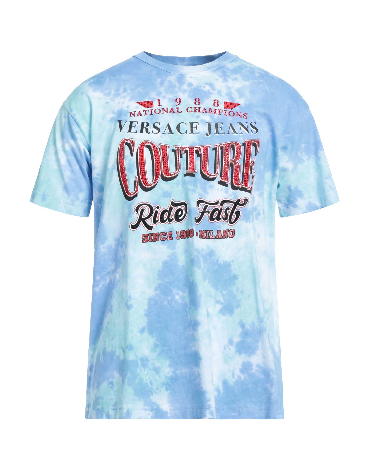 VERSACE JEANS COUTURE T-shirts Herren Himmelblau von VERSACE JEANS COUTURE