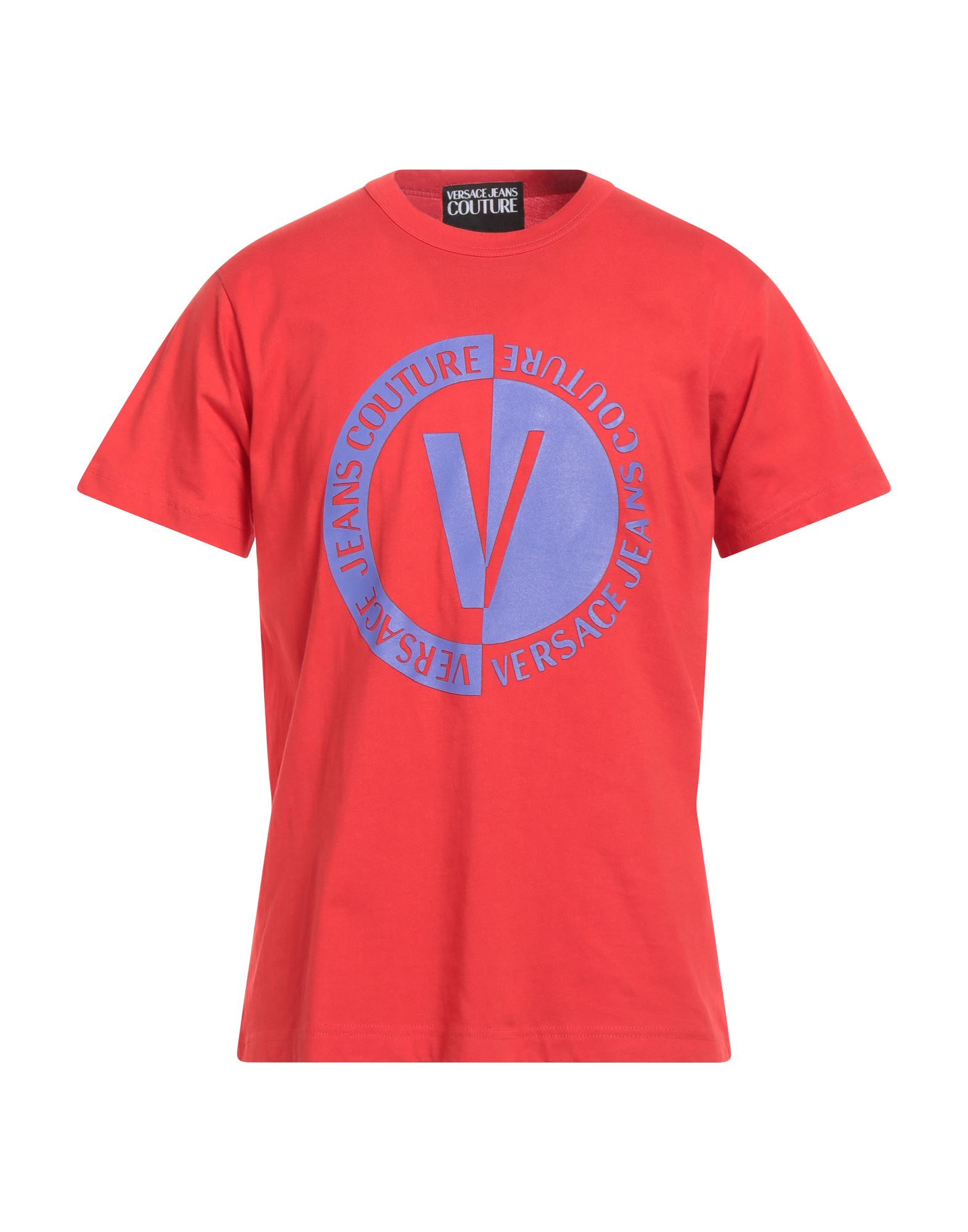 VERSACE JEANS COUTURE T-shirts Herren Rot von VERSACE JEANS COUTURE