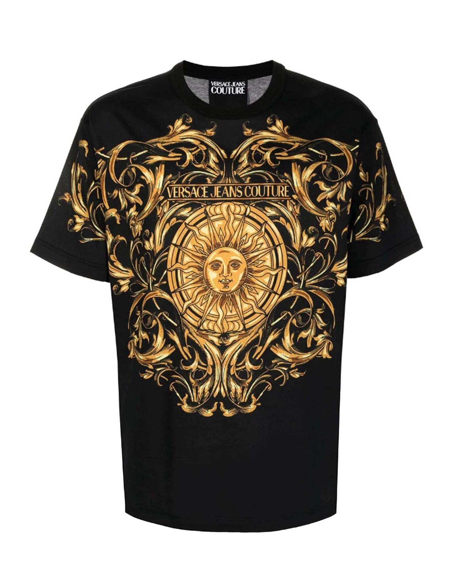 VERSACE JEANS COUTURE T-shirts Herren Schwarz von VERSACE JEANS COUTURE