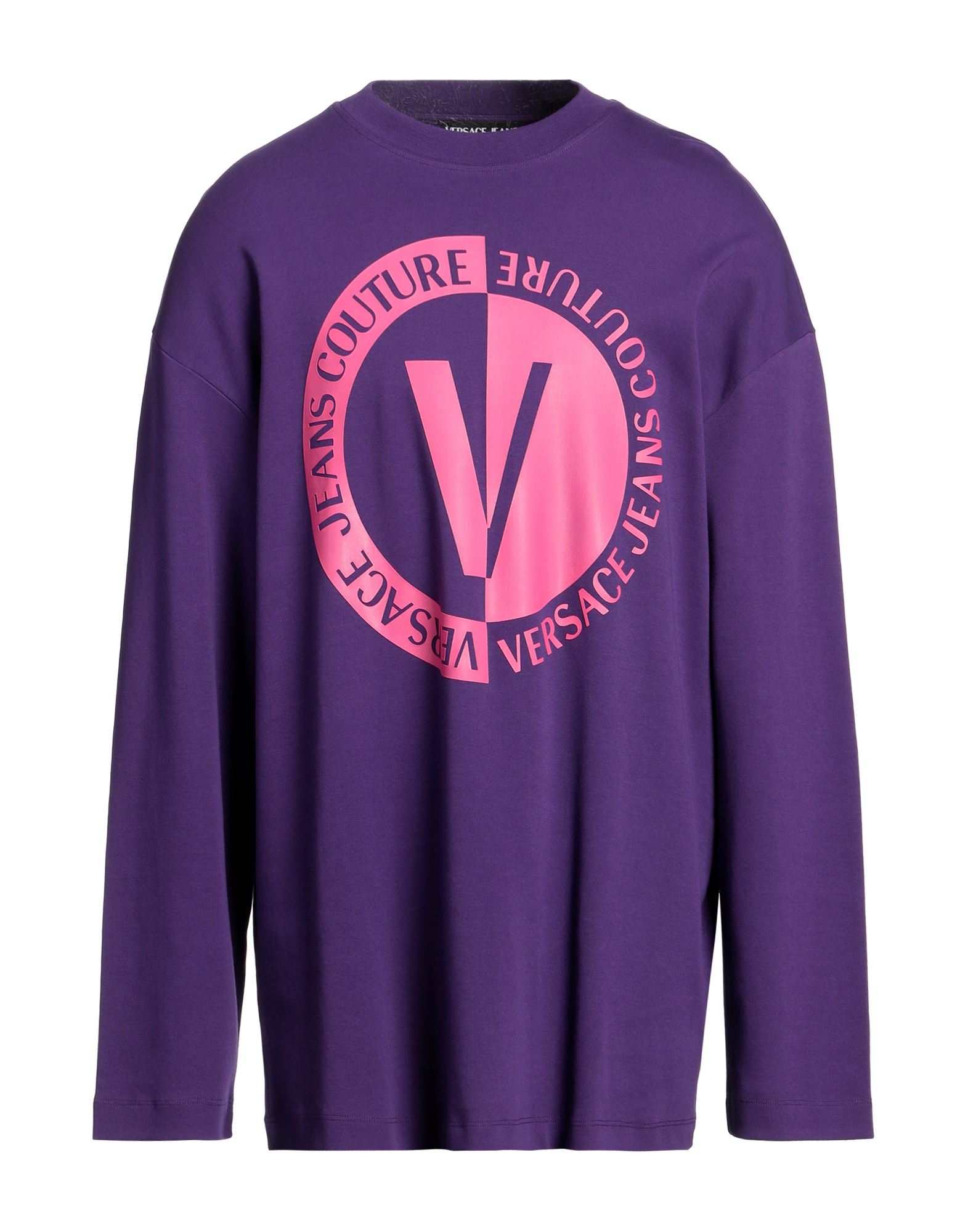 VERSACE JEANS COUTURE T-shirts Herren Violett von VERSACE JEANS COUTURE