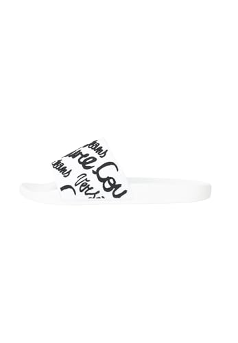 VERSACE JEANS COUTURE Weiße Shelly-Hausschuhe für Damen mit einem Signature Institutional Logo, Weiß, 38 EU VERSACE JEANS COUTURE Weiße Shelly-Hausschuhe für Damen mit einem Signature Institutional Logo, Weiß, 38 EU von VERSACE JEANS COUTURE