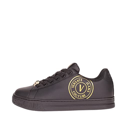 Versace Jeans Couture Damen Sneakers Schwarz Gold 73va3sk3 zp013 g89 von VERSACE JEANS COUTURE