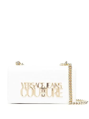 Versace Tasche Jeans Couture Weiß Logo Lock Cross von VERSACE JEANS COUTURE