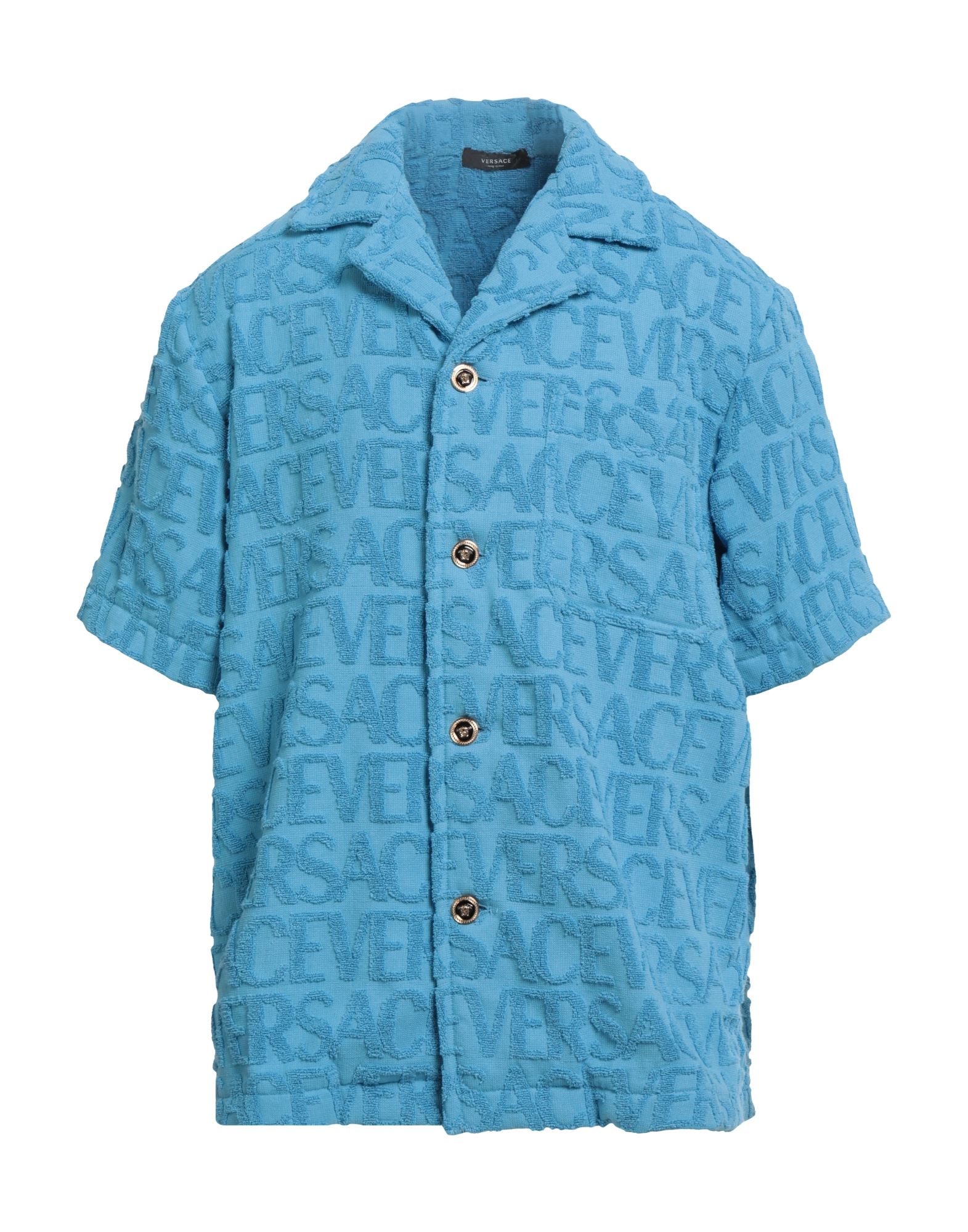 VERSACE Hemd Herren Azurblau von VERSACE