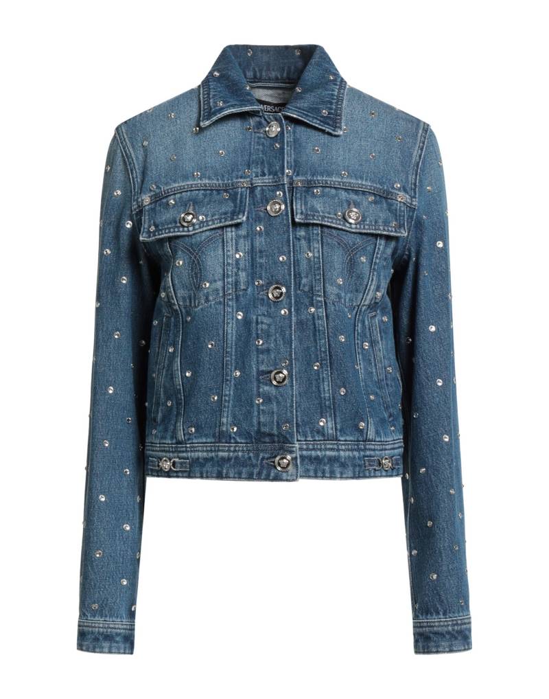 VERSACE Jeansjacke/-mantel Damen Blau von VERSACE