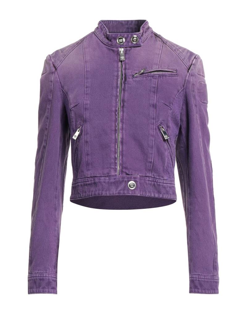VERSACE Jeansjacke/-mantel Damen Violett von VERSACE