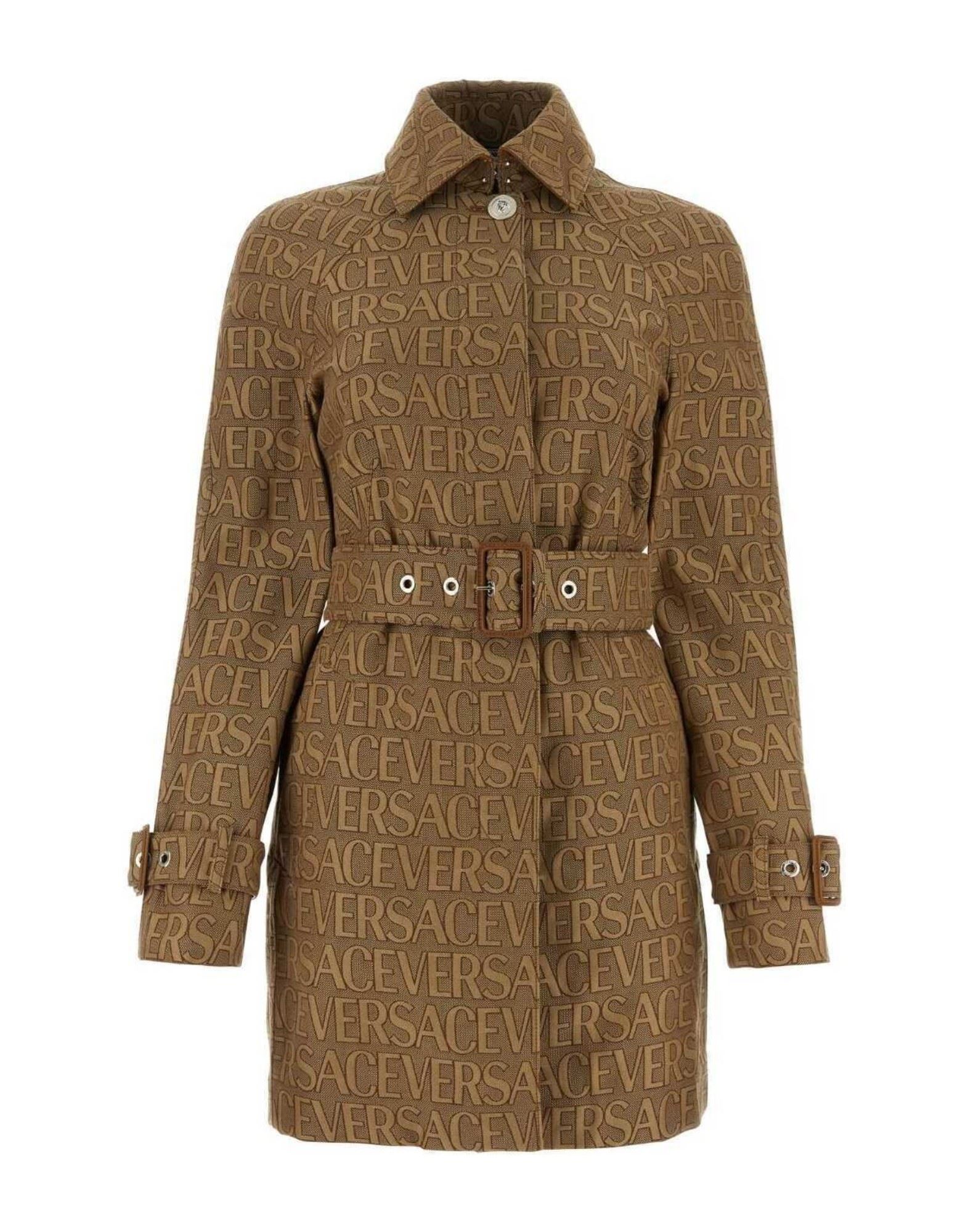 VERSACE Jacke, Mantel & Trenchcoat Damen Beige von VERSACE