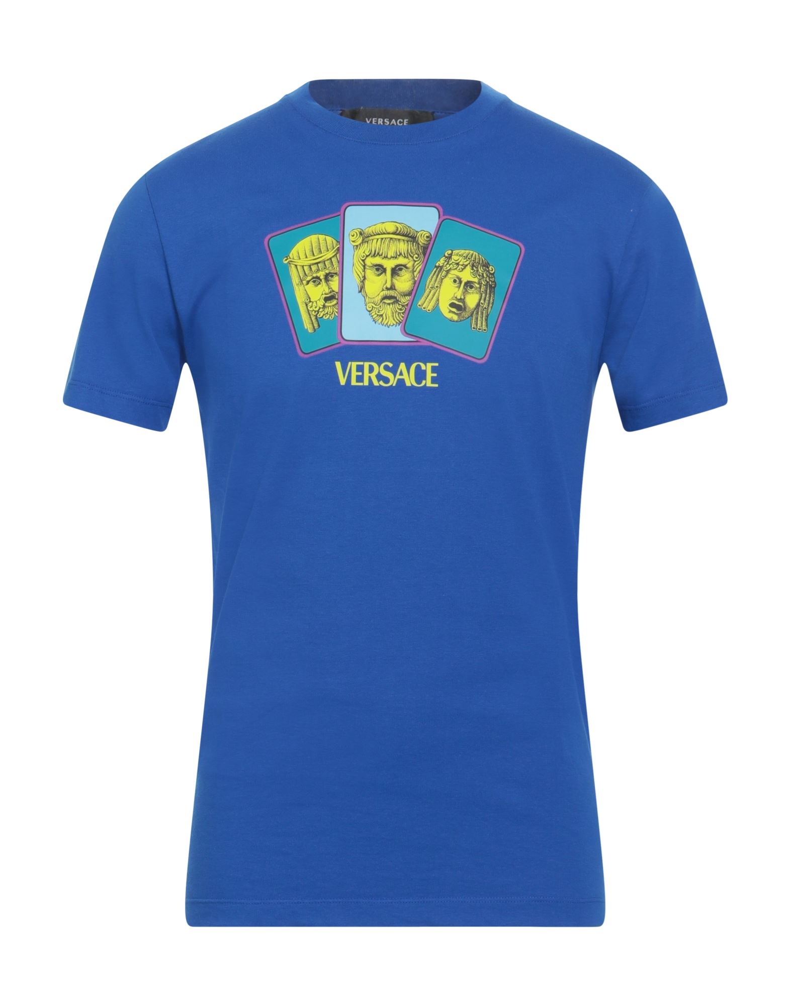VERSACE T-shirts Herren Blau von VERSACE