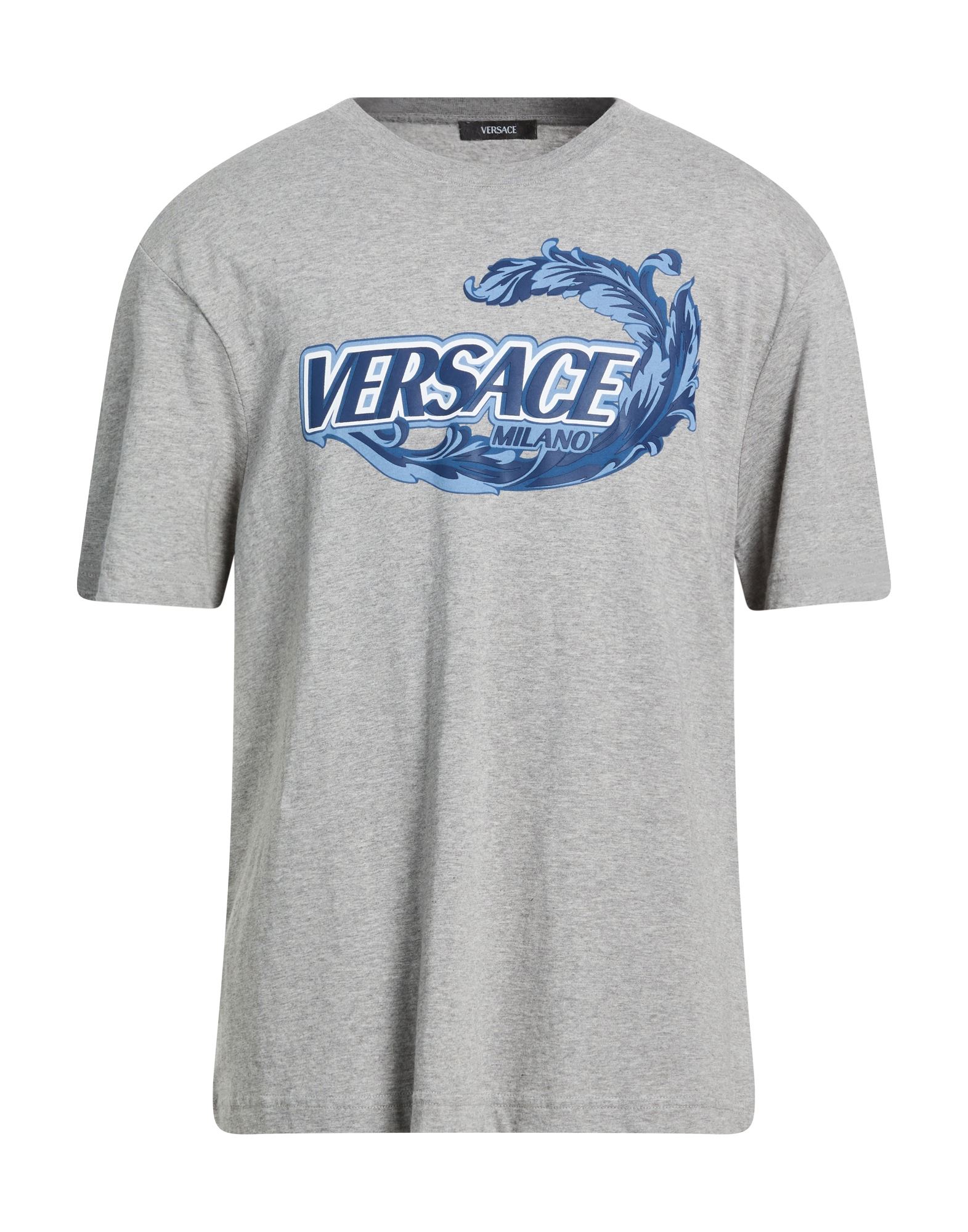 VERSACE T-shirts Herren Grau von VERSACE