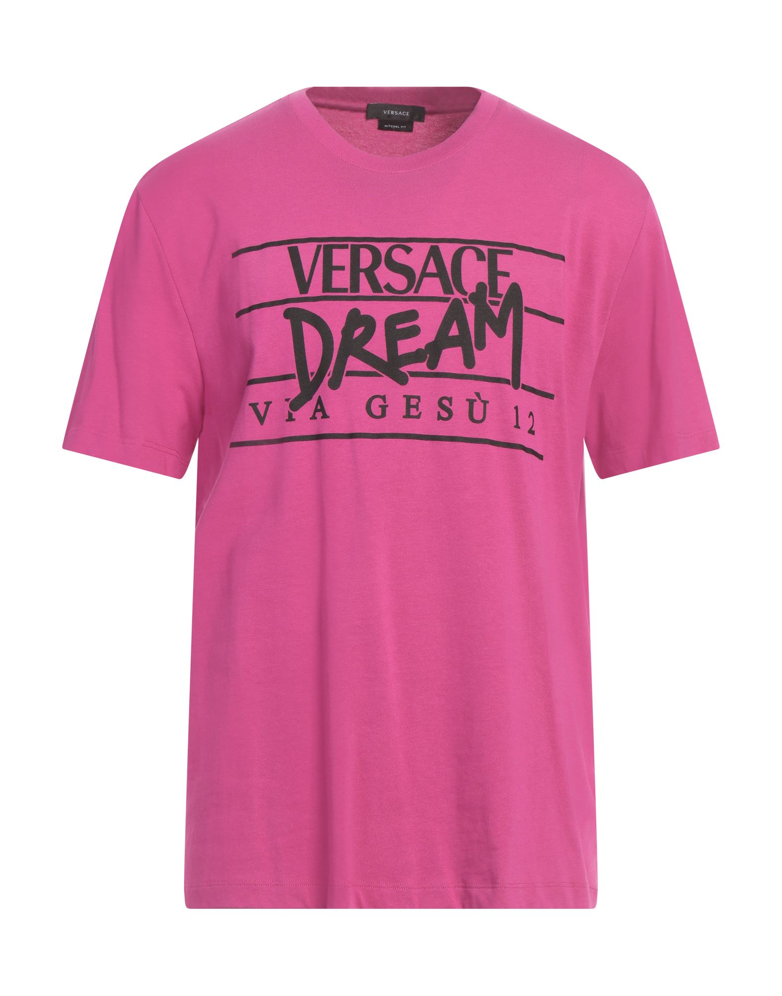 VERSACE T-shirts Herren Magenta von VERSACE