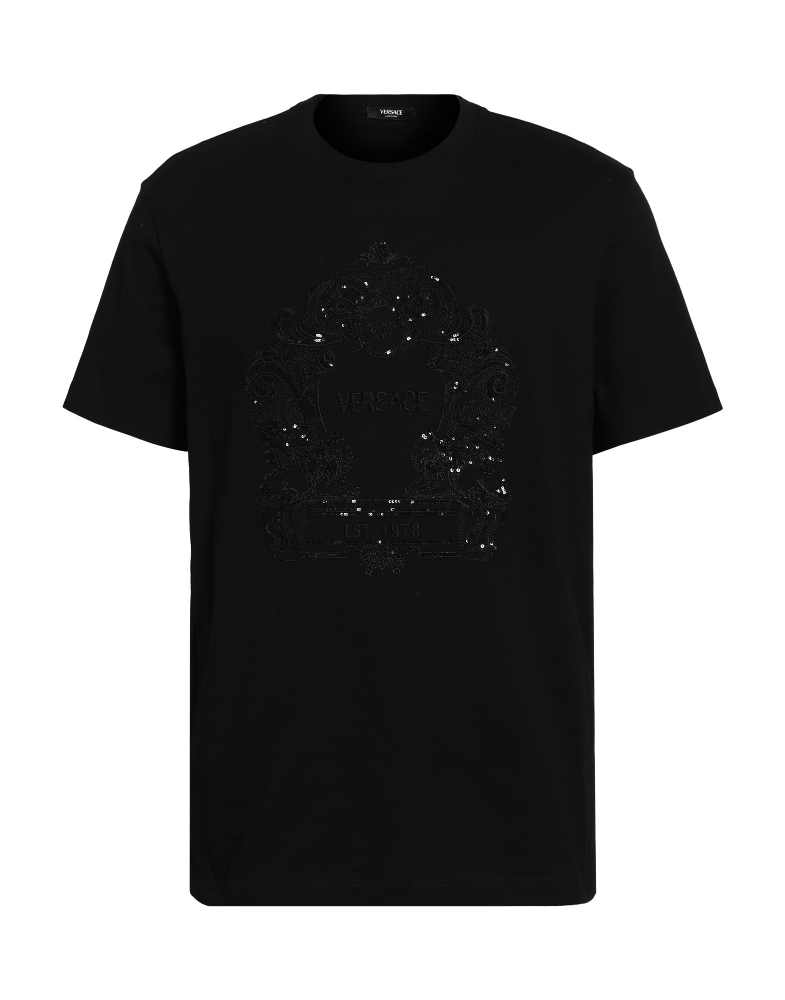 VERSACE T-shirts Herren Schwarz von VERSACE