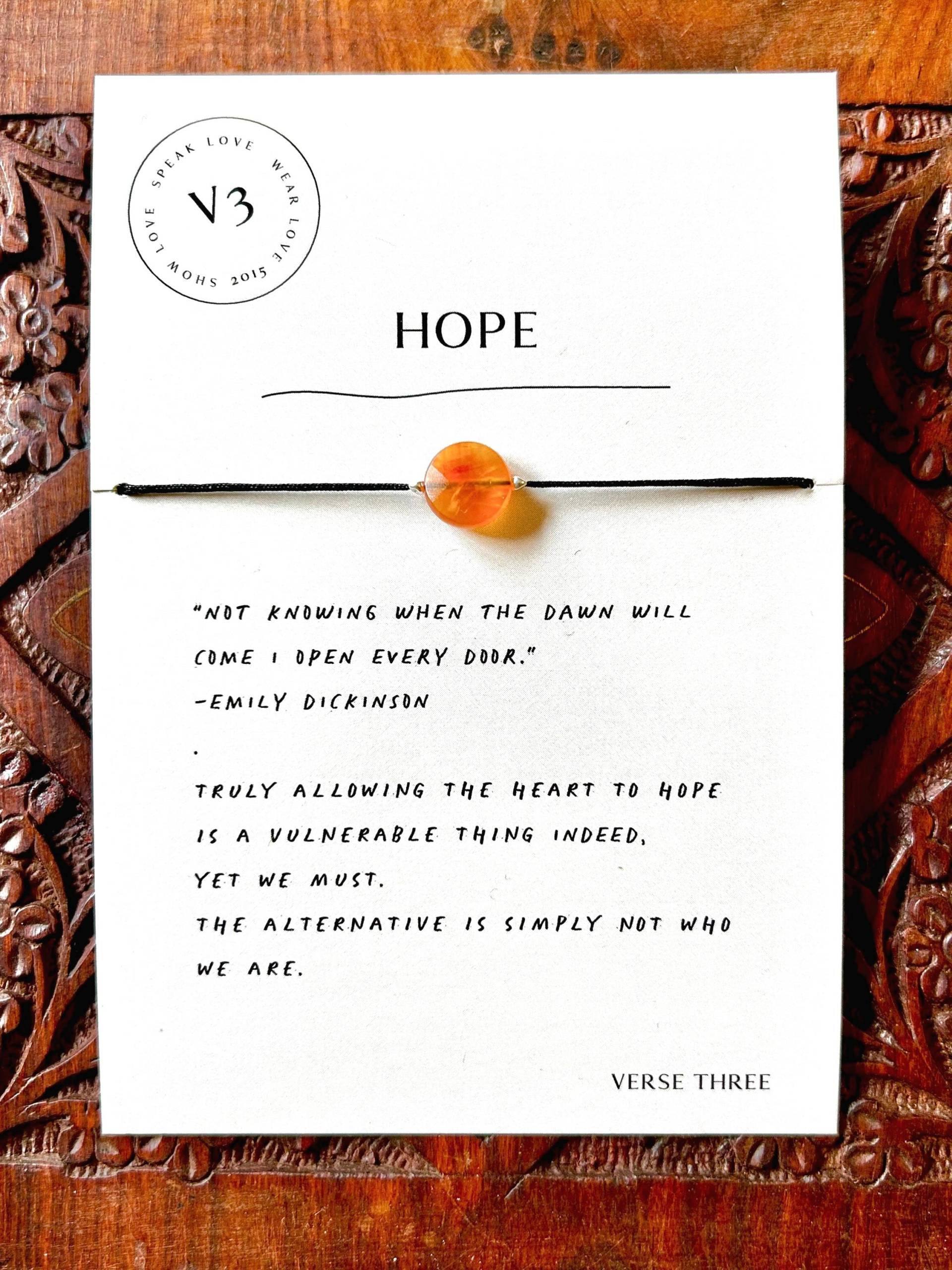 Emily Dickinson Sinnvolle Geschenke Für Sie | Karneol, Sterling Silber Verstellbar Armband von VERSETHREE