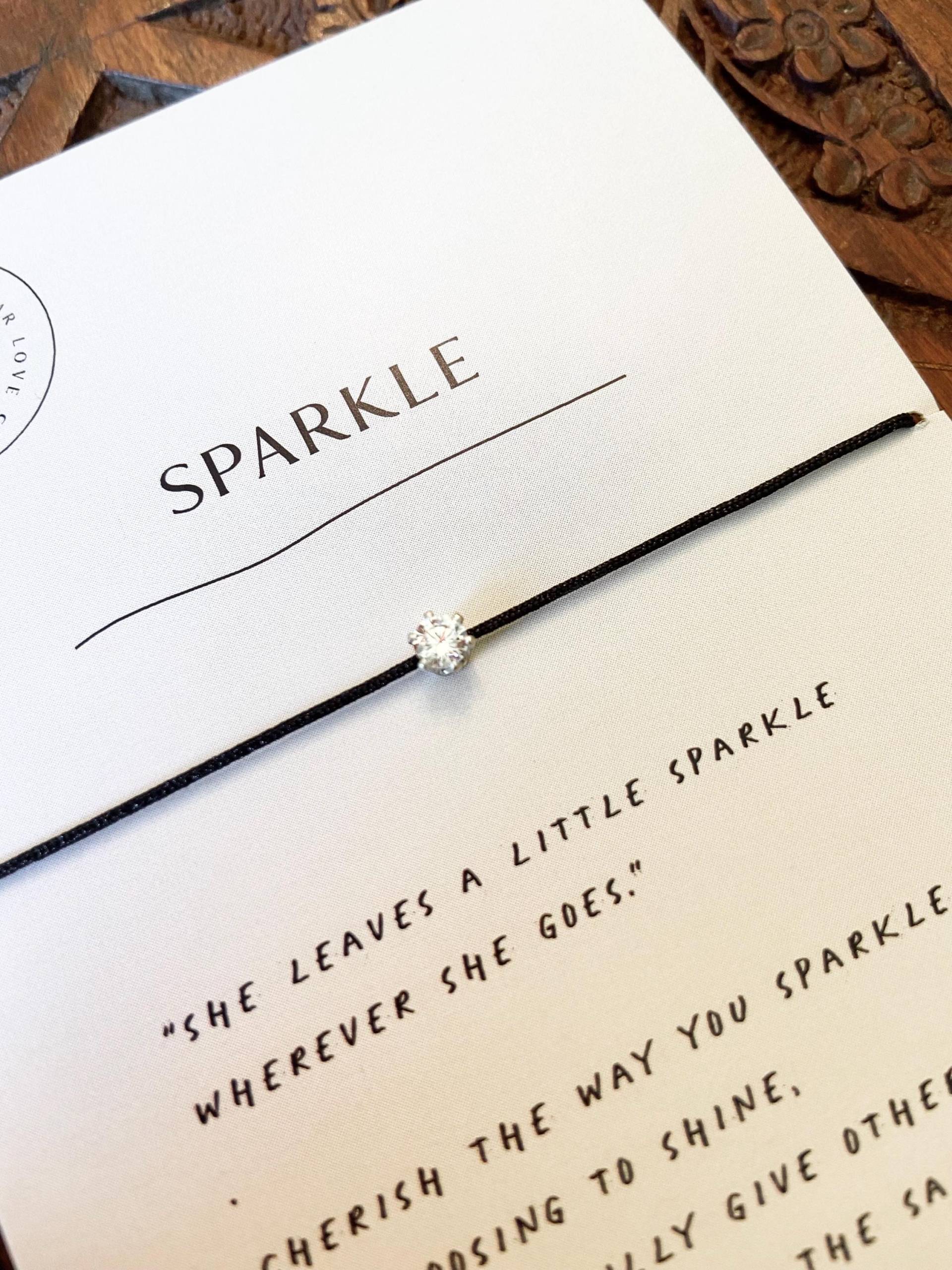 Inspirierende Geschenke Für Teenager/Tochter Sterling Silber Lab Diamant Minimalist Armband von VERSETHREE