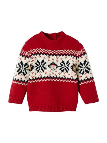 Vertbaudet Baby Weihnachts-Pullover Capsule Collection Familie Oeko-Tex rot 62 von Vertbaudet