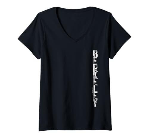 Damen Berkeley, Kalifornien T-Shirt mit V-Ausschnitt Damen Berkeley, Kalifornien T-Shirt mit V-Ausschnitt von VERTICART Vintage Throwback American Town