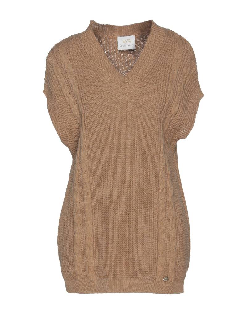 VERYSIMPLE Pullover Damen Kamel von VERYSIMPLE