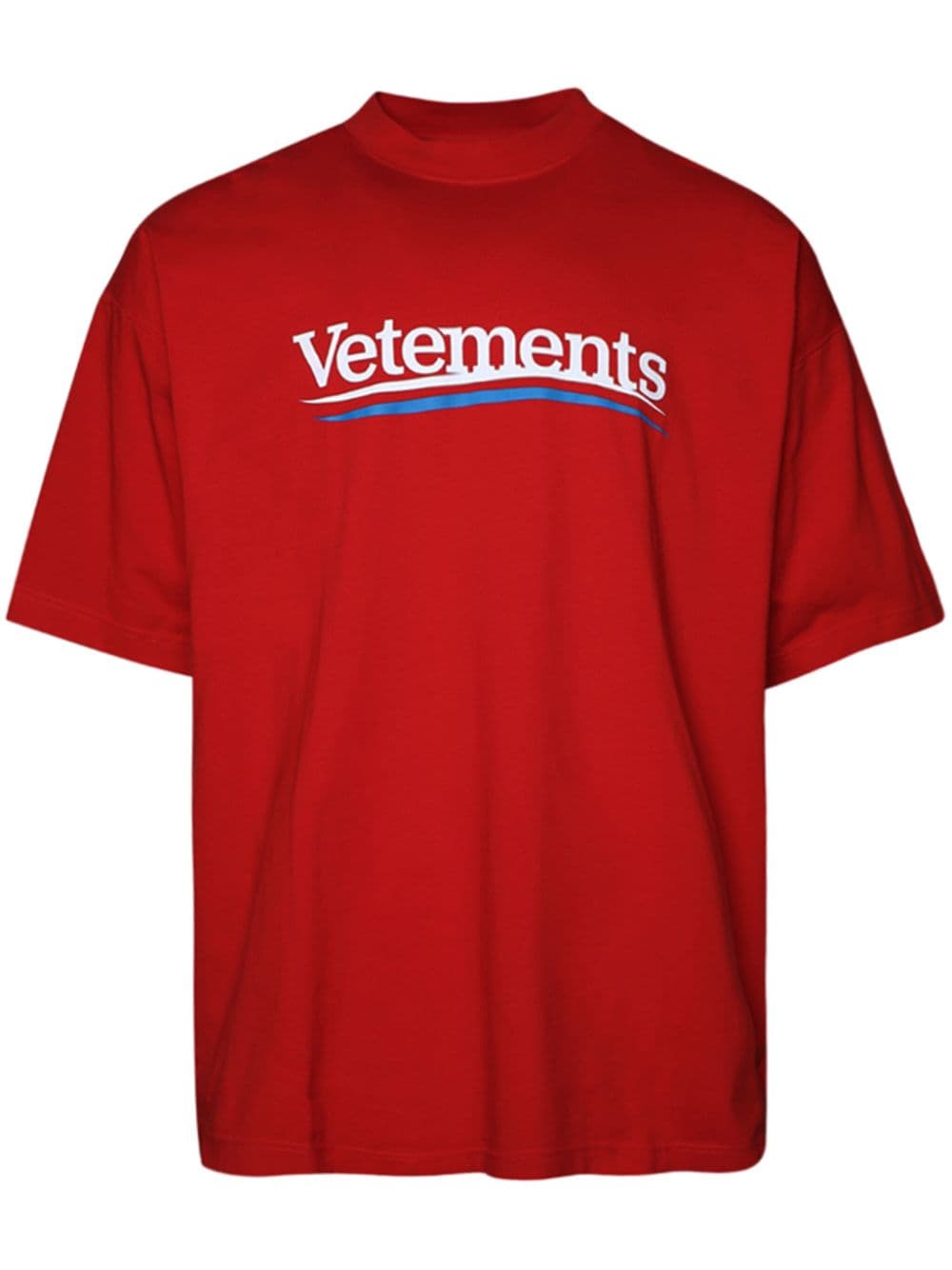 VETEMENTS Campaign T-Shirt mit Logo-Print - Rot von VETEMENTS