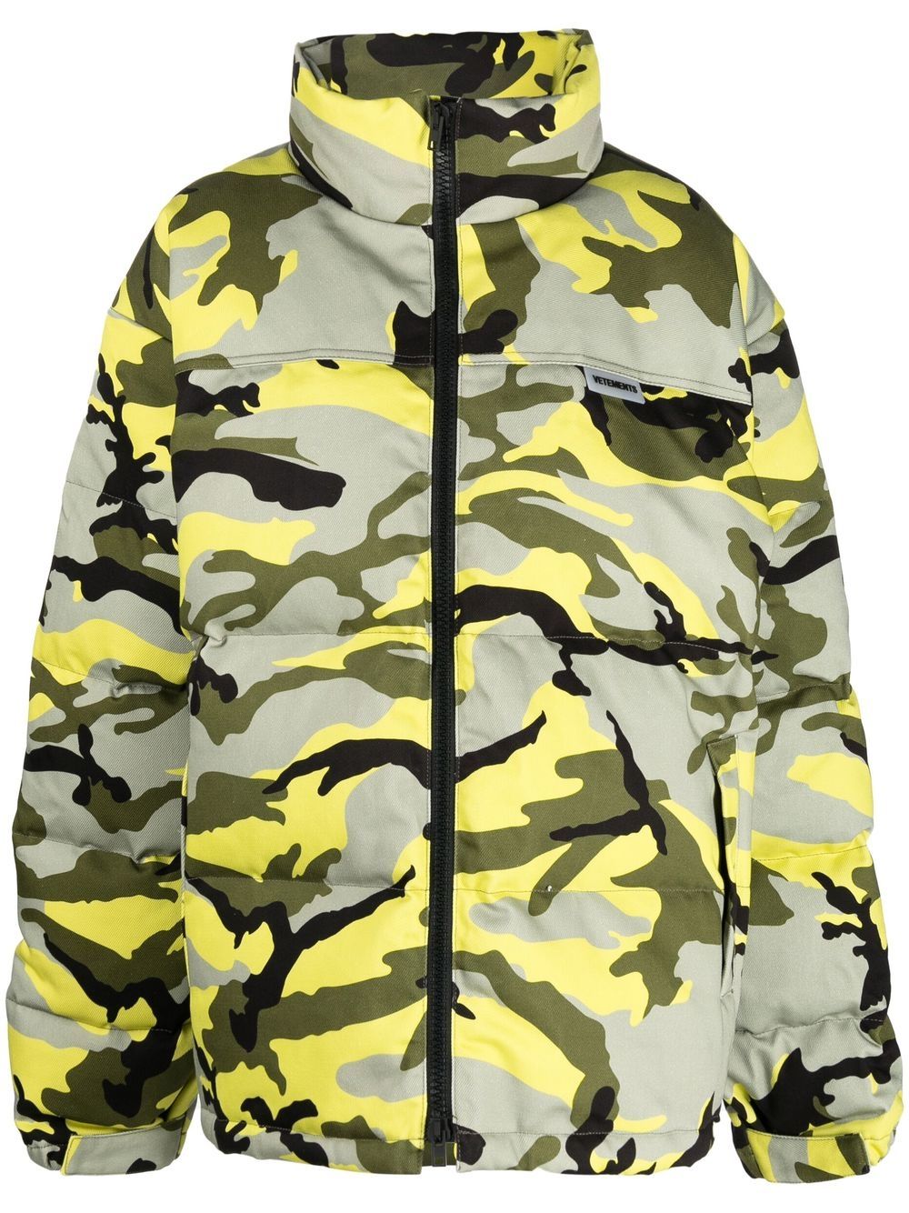 VETEMENTS Daunenjacke mit Camouflage-Print - Grün von VETEMENTS