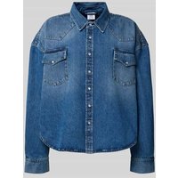 VETEMENTS Jeanshemd in Denim-Optik in Jeansblau, Größe L von VETEMENTS
